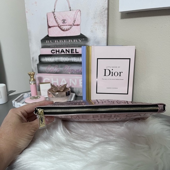 YSL Metallic Pink Cosmetic Bag - Picture 3 of 8